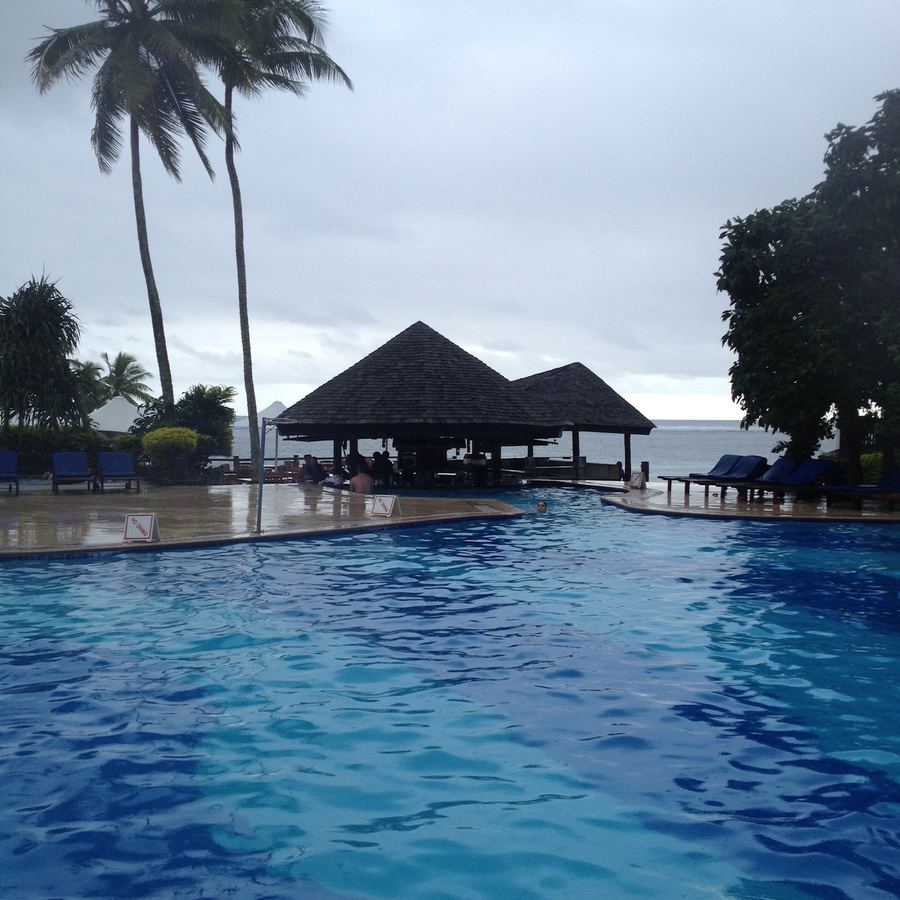 Pool at the Warwick Fiji resort on the Coral Coast